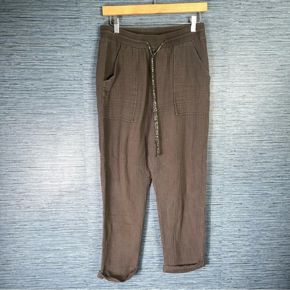 Jolt Lightweight Gray Cotton Pants Size Medium Gauze - Picture 1 of 6